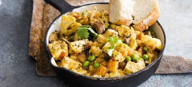 блюда с сыром тофу