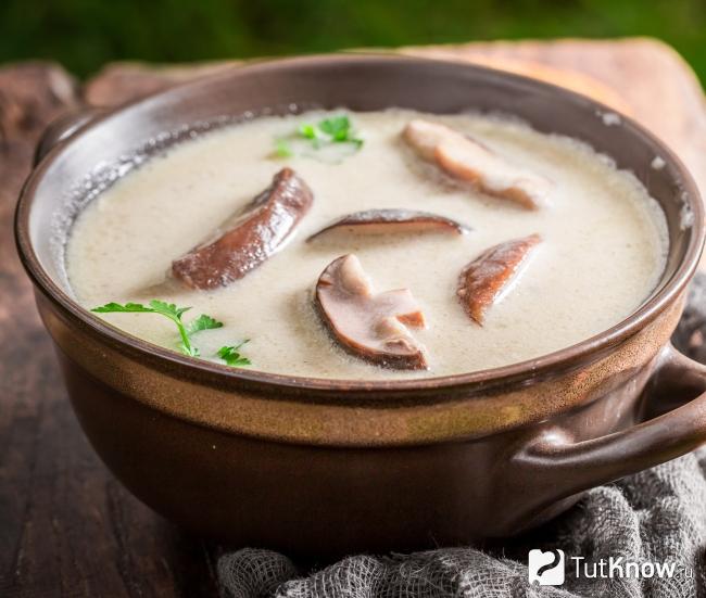 Классический суп с моховиками