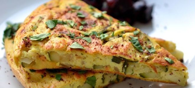 омлет с сыром тофу