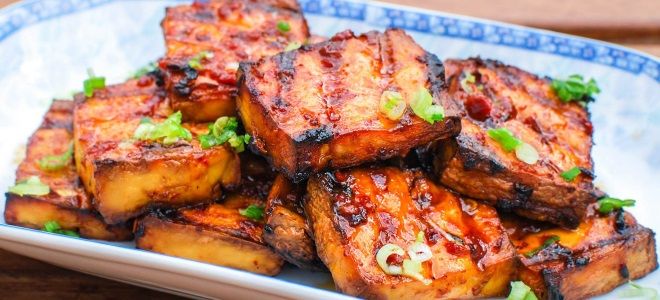 сыр тофу на гриле