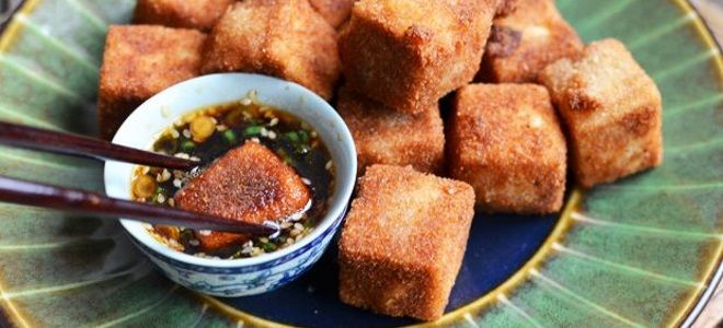 сыр тофу жареный в панировке